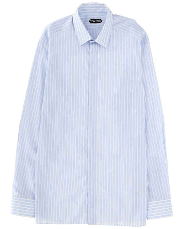 [Tom Ford] Shirts Long Sleeve SS26 HRVF01_C0026UWB