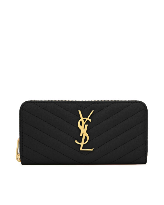 [Saint Laurent] Wallet FW26 358094BOW011000 BLACK