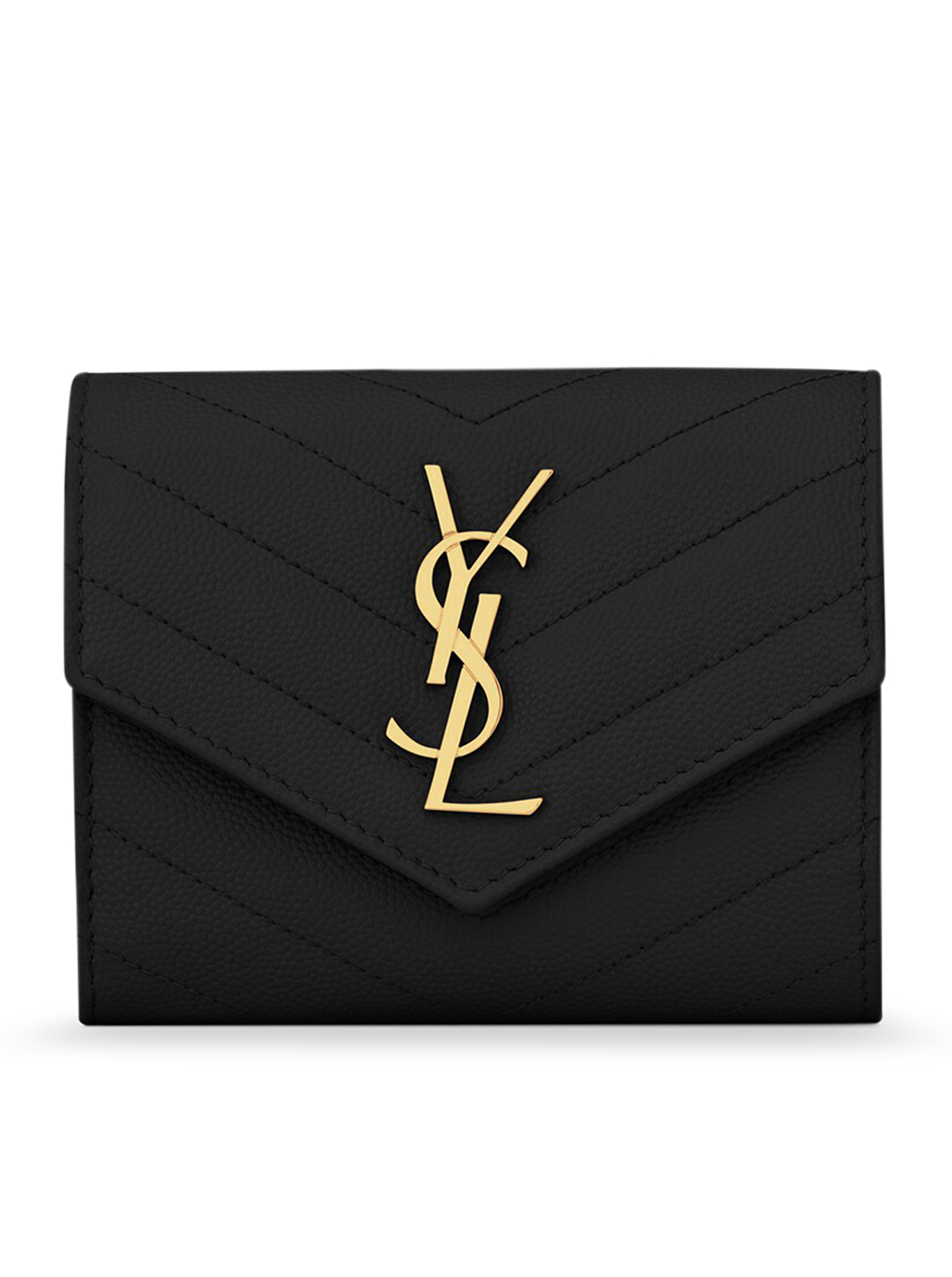 [Saint Laurent] Wallet FW26 403943BOW011000 BLACK