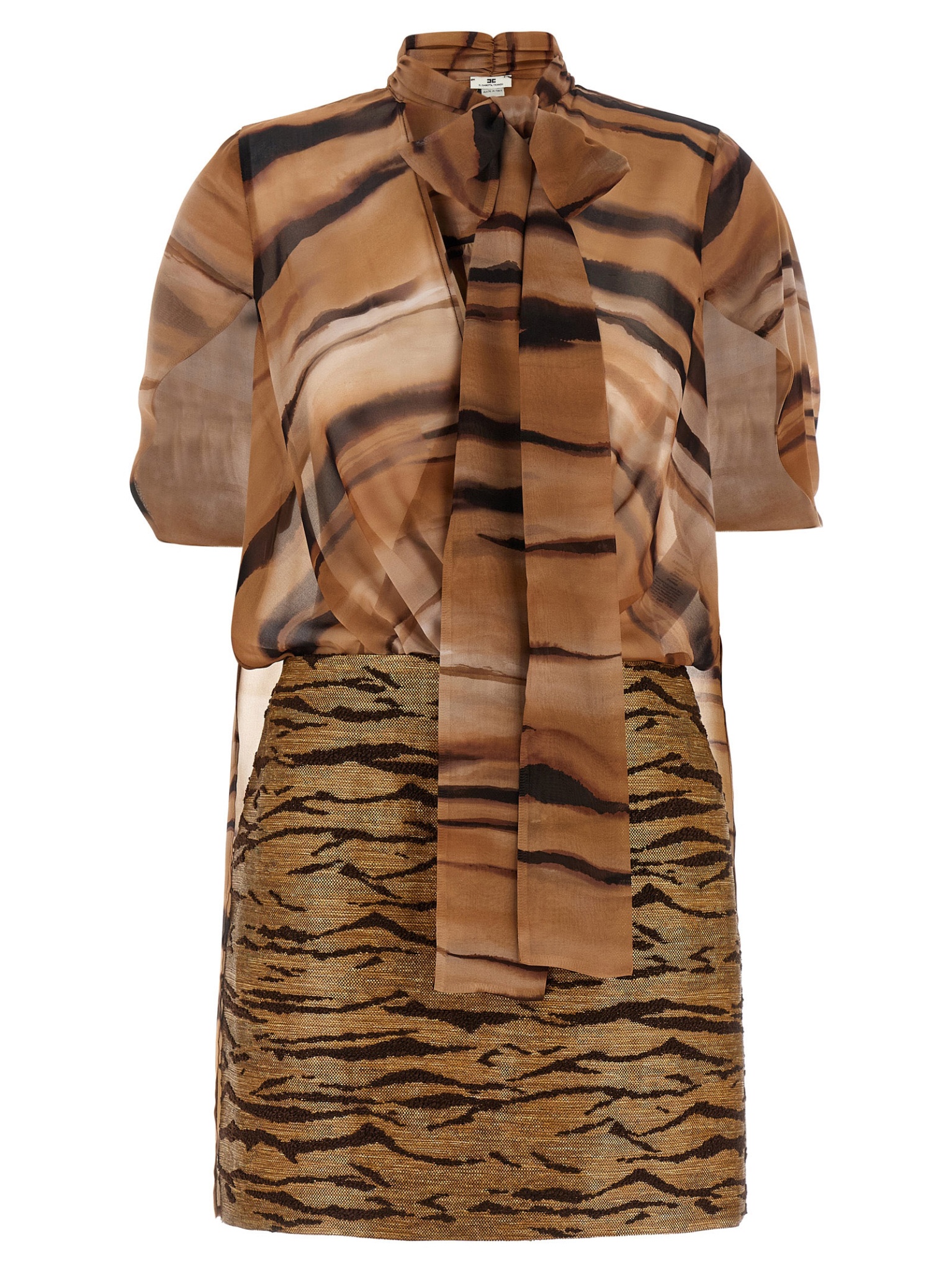 [ELISABETTA FRANCHI] Short sleeve dress SS26 AB95662E2470