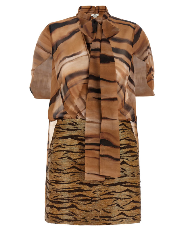 [ELISABETTA FRANCHI] Short sleeve dress SS26 AB95662E2470