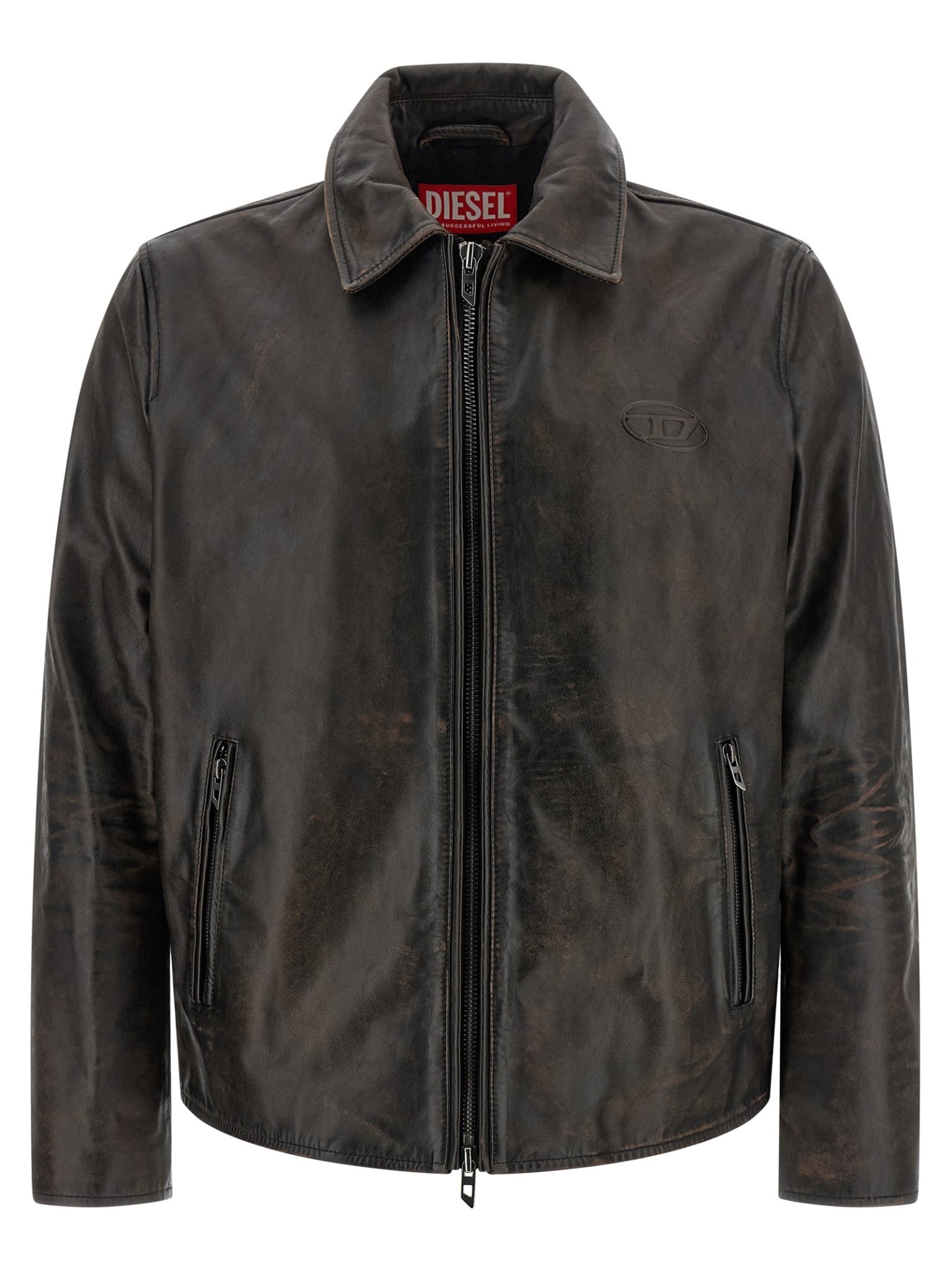 [Diesel] Leather Jacket SS26 A204610BKBR9XX