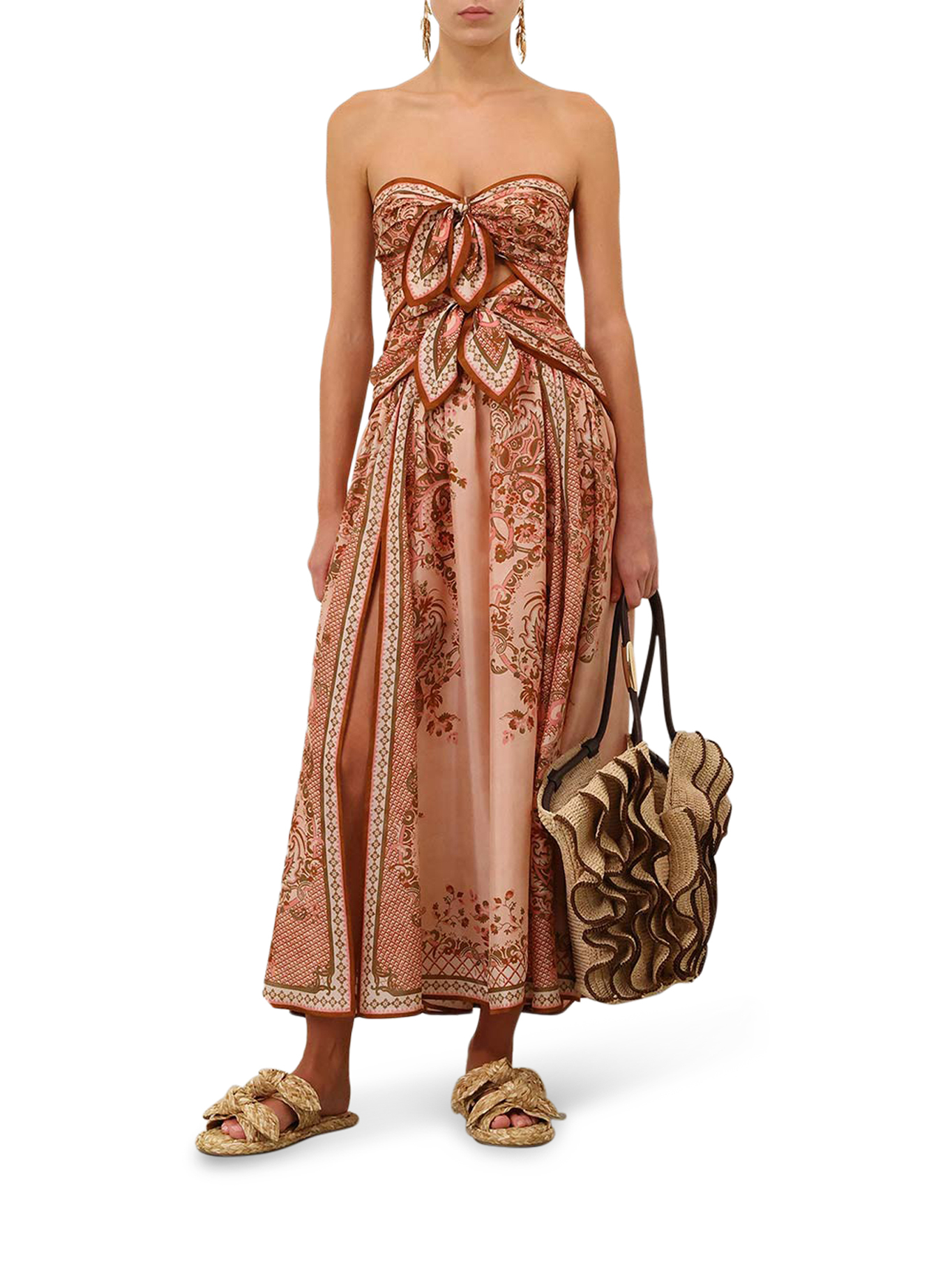 [Zimmermann] Sleeveless dress FW26 8062DSS261PPSF LPINK PAISLEY FLORAL