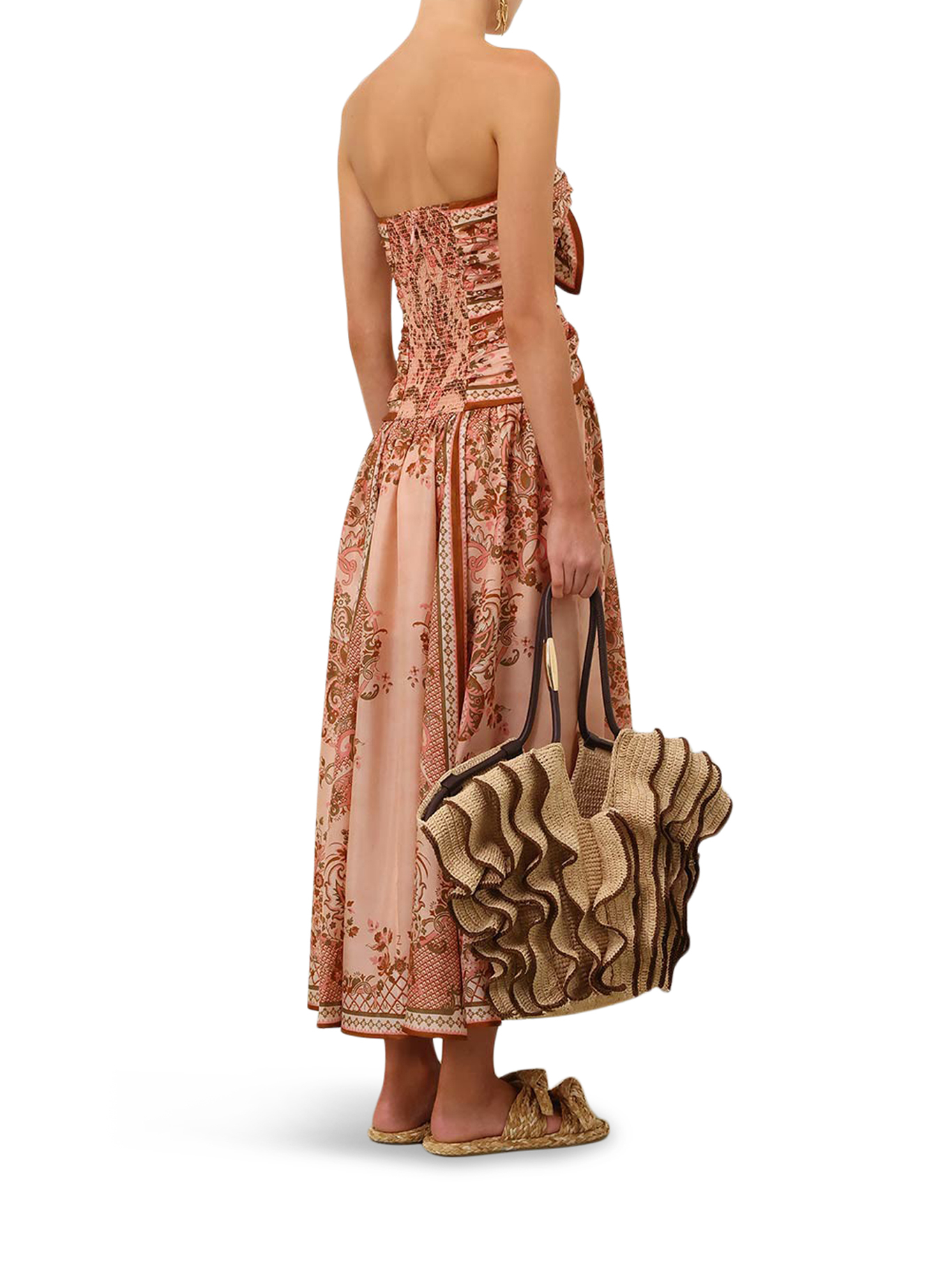 [Zimmermann] Sleeveless dress FW26 8062DSS261PPSF LPINK PAISLEY FLORAL