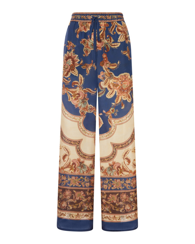 [Zimmermann] Trousers FW26 8279PSS261NJCO NAVY JACOBEAN