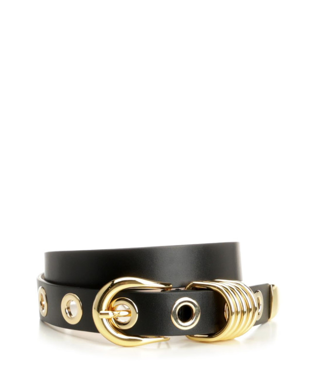 [Dehanche] Belt SS26 10RIV-GBLACK / GOLD