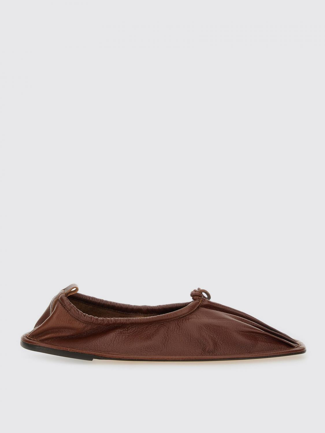 [HEREU] Flat shoes SS25 PUNSSWFS25 CHESTNUT
