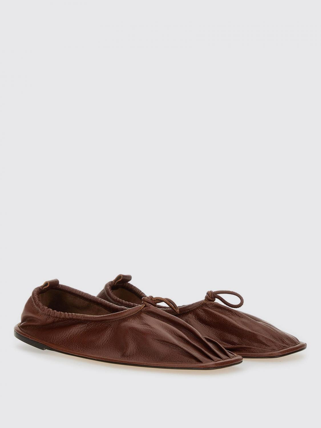[HEREU] Flat shoes SS25 PUNSSWFS25 CHESTNUT