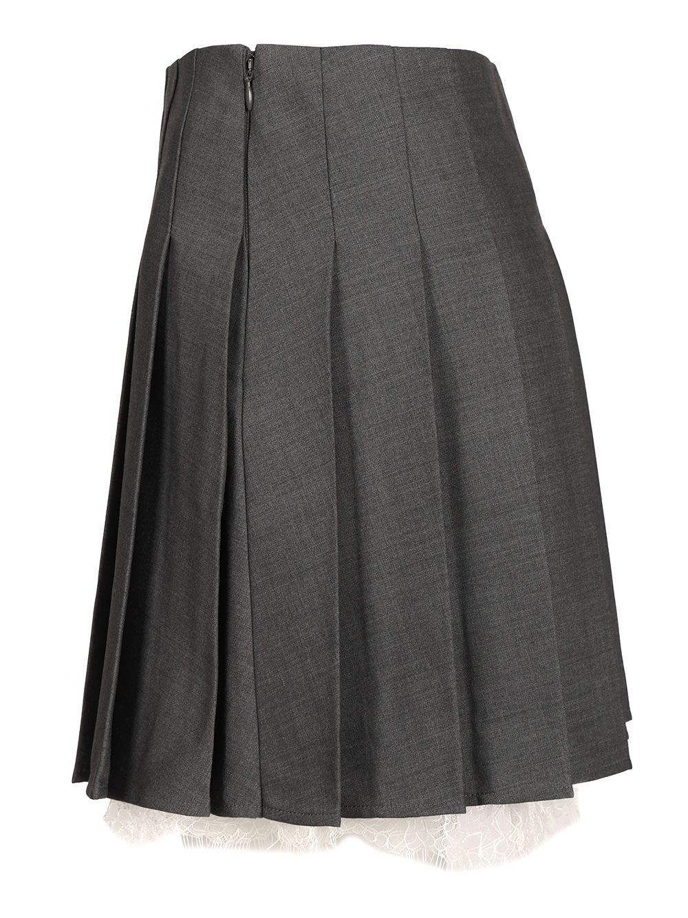 [Self-portrait] Mini skirt CO PF26-006SK-GRGREY