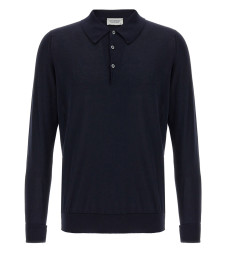 [JOHN SMEDLEY] T-shirts Long Sleeve SS26 FINCHLEYNAVY
