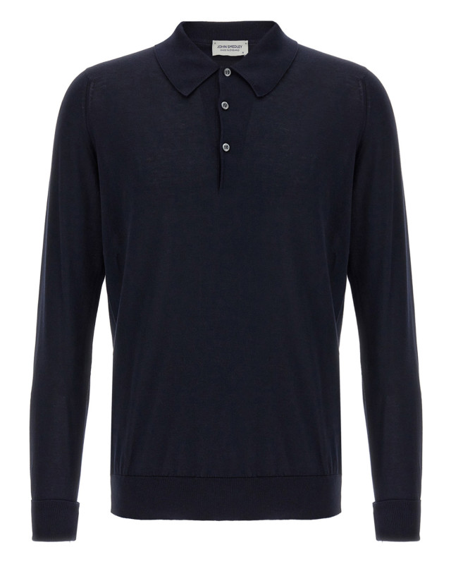 [JOHN SMEDLEY] T-shirts Long Sleeve SS26 FINCHLEYNAVY