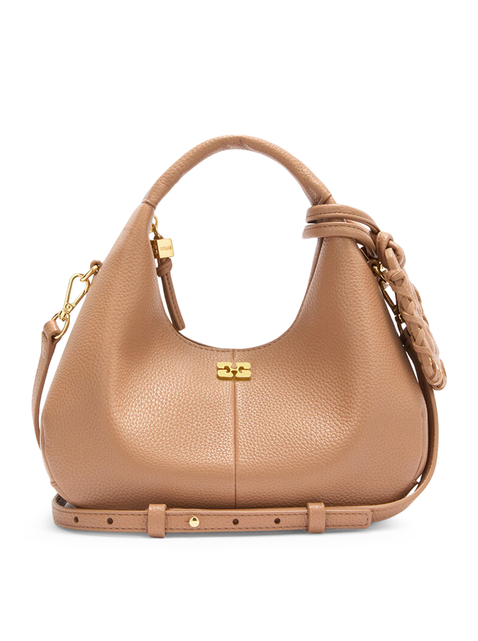 [GANNI] Tote bag FW26 C10400040SP TAWNY BIRCH