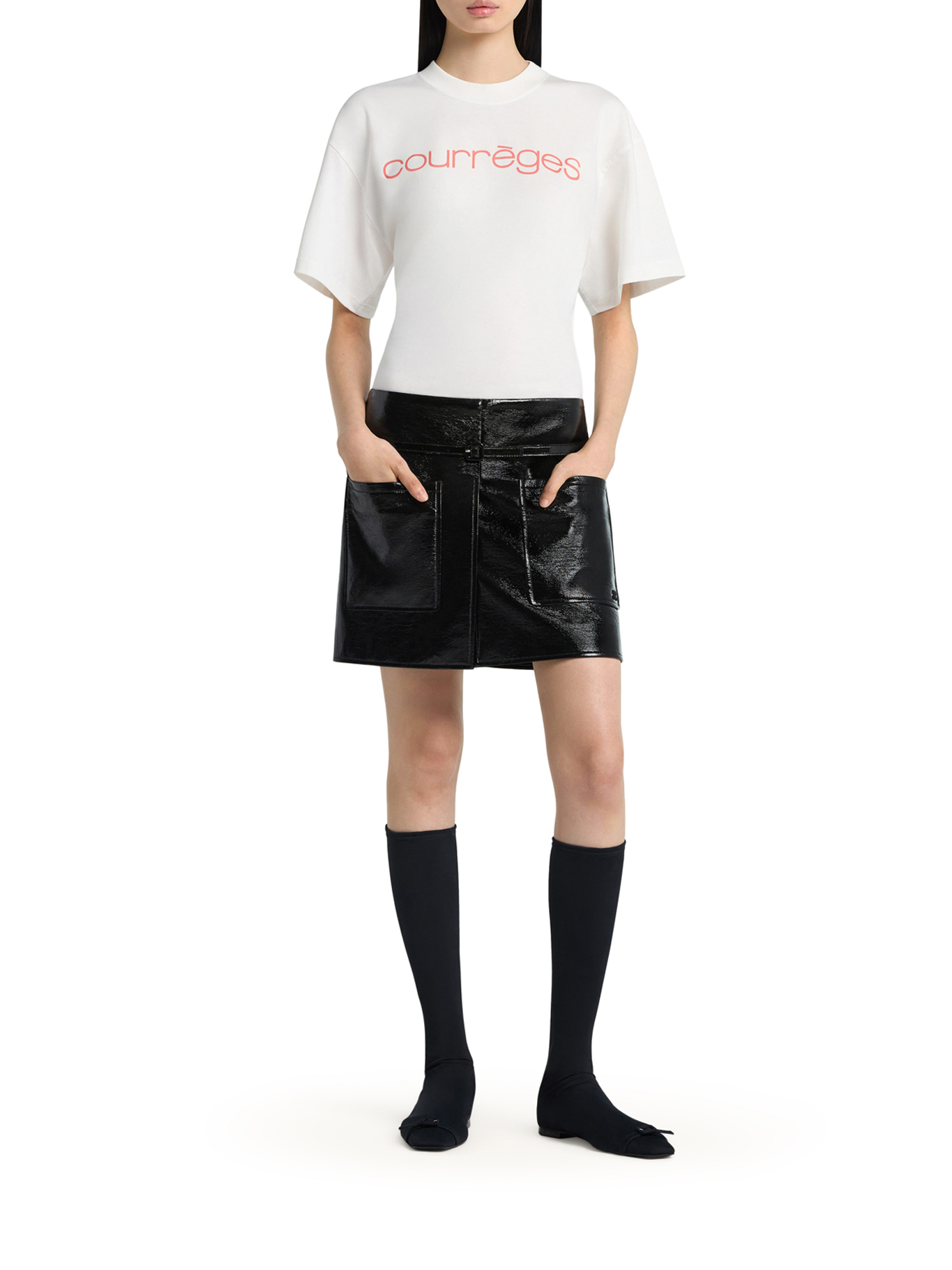 [Courreges] T-shirts Short Sleeve SS26 226JTS168JS02330001 HERITAGE WHITE
