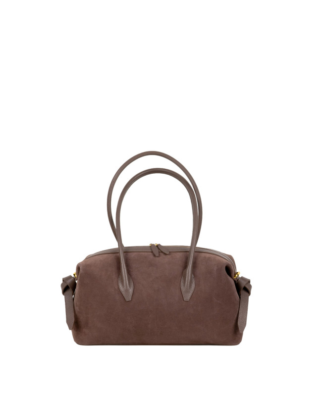 [YUZEFI] Tote bag SS26 BRIOCHE DUFFLESUEDENUTMEG
