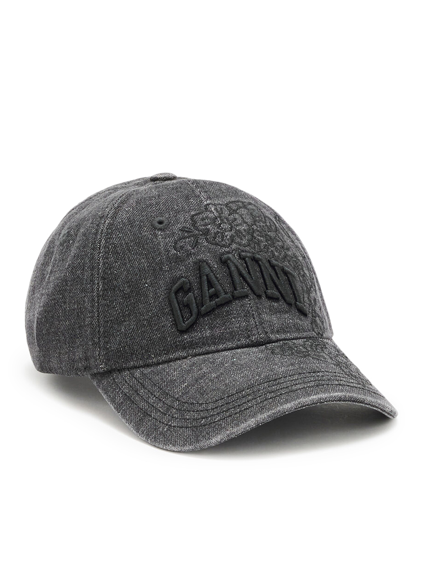 [GANNI] Hat FW26 B3020214055 BLACK WASHED