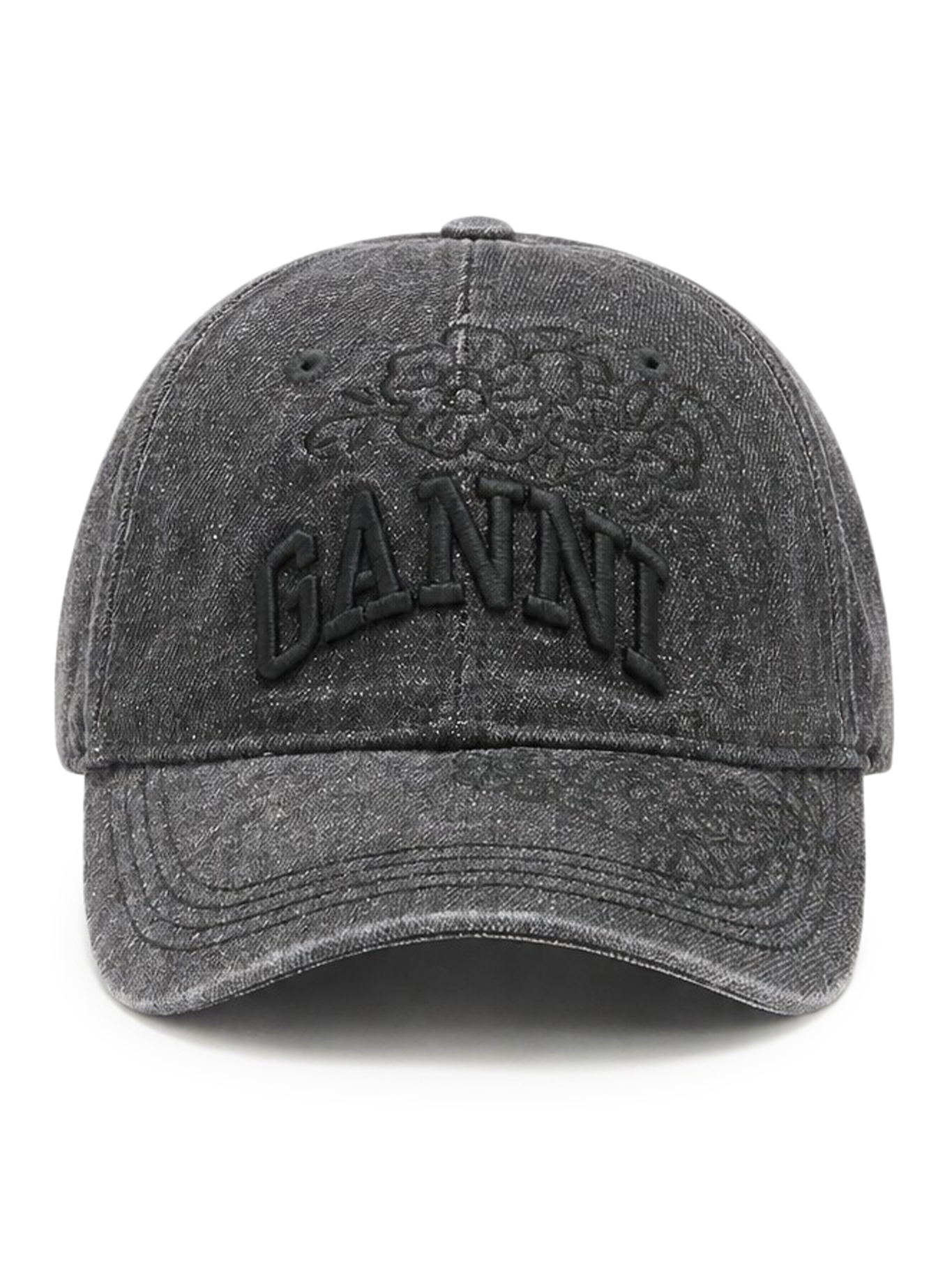 [GANNI] Hat FW26 B3020214055 BLACK WASHED