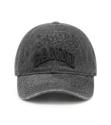 [GANNI] Hat FW26 B3020214055 BLACK WASHED