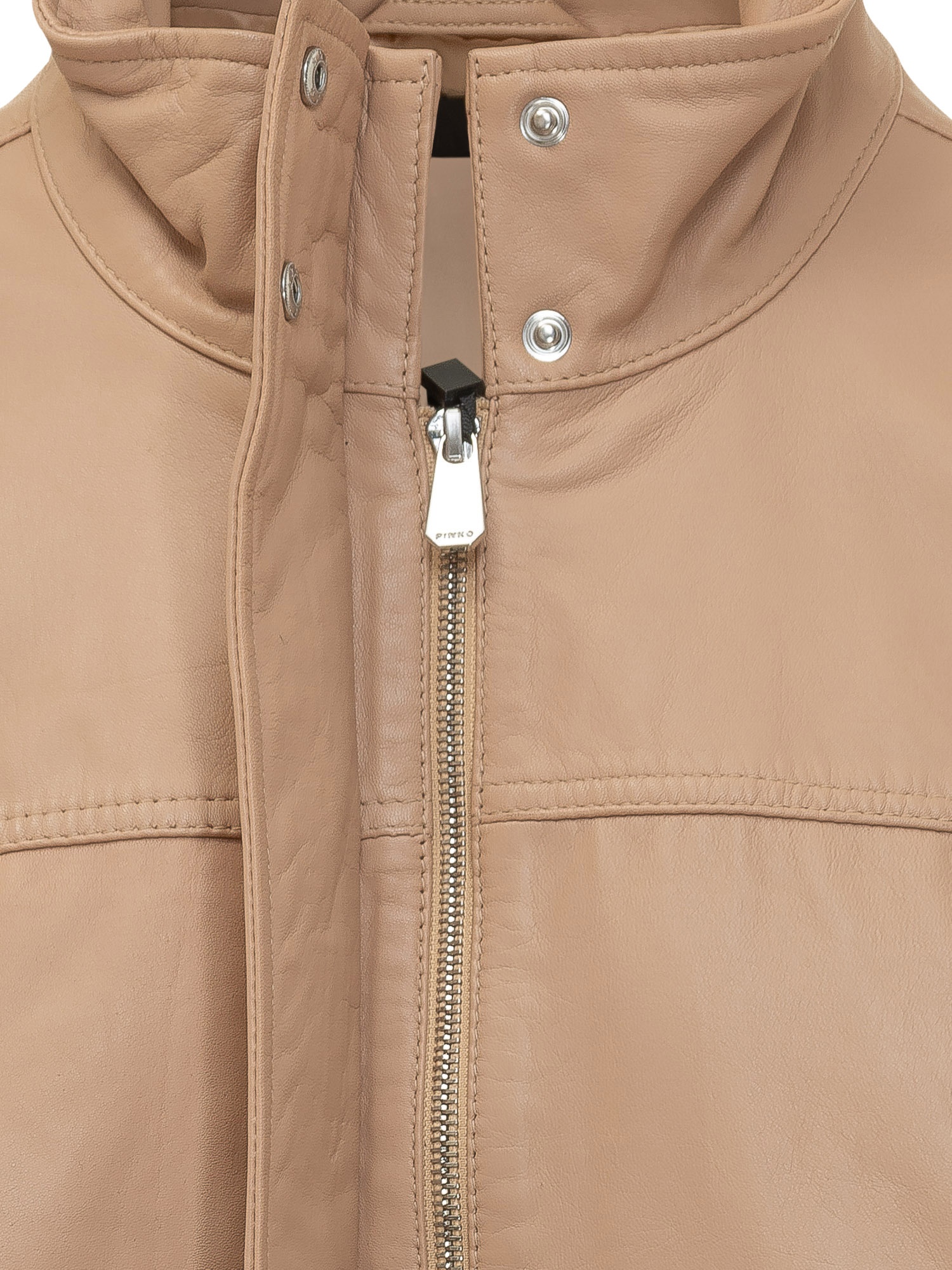 [PINKO] Leather Jacket SS26 106235A31Y D41