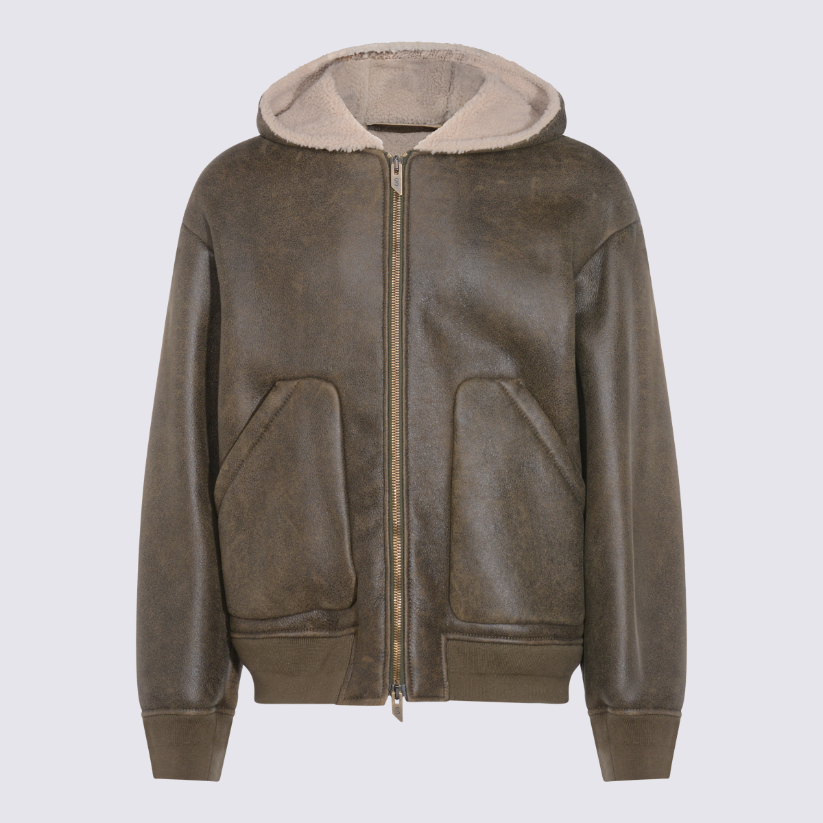 [SALVATORE SANTORO] Leather Jacket FW25 W25SANT49500UDIESARMY