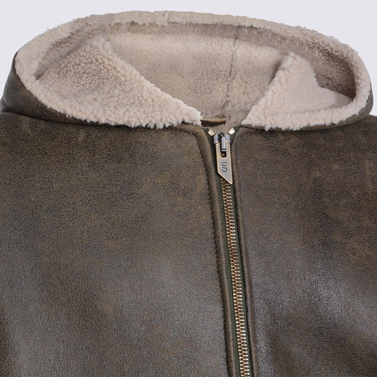 [SALVATORE SANTORO] Leather Jacket FW25 W25SANT49500UDIESARMY