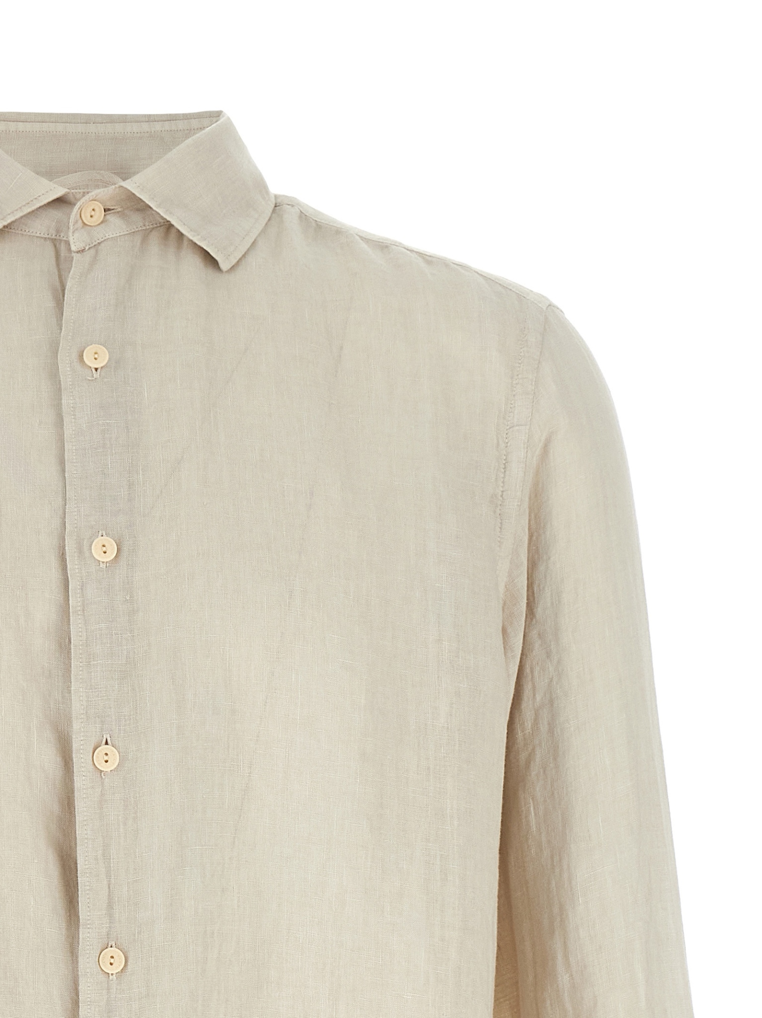 [MC2 Saint Barth] Shirts Long Sleeve SS26 PAMPLONALINEN10HGRAIN