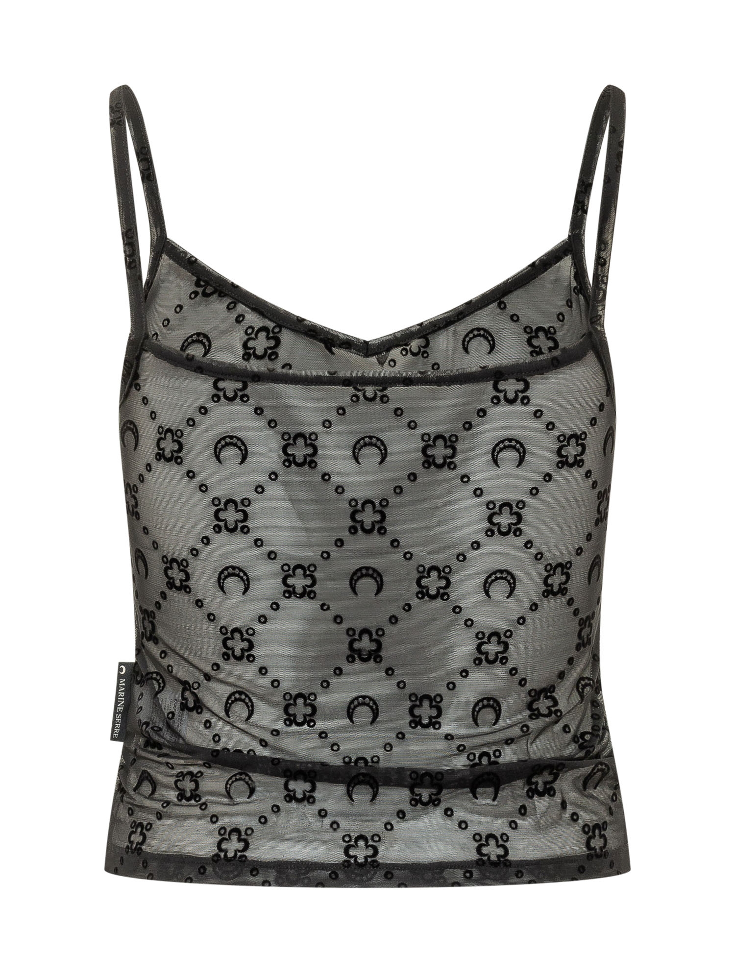 [MARINE SERRE] Tank top SS26 WTO514ACJER0005 BK99