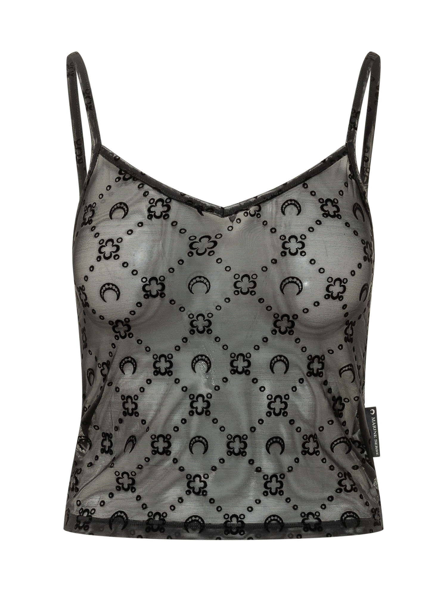 [MARINE SERRE] Tank top SS26 WTO514ACJER0005 BK99