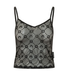 [MARINE SERRE] Tank top SS26 WTO514ACJER0005 BK99