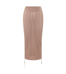 [MARINE SERRE] Long skirt SS26 WSK142ACKNI0545 PK00