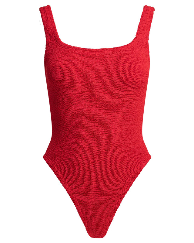 [Hunza G] Swimsuit SS26 SQUARE NECK SWIMCRINKLERED