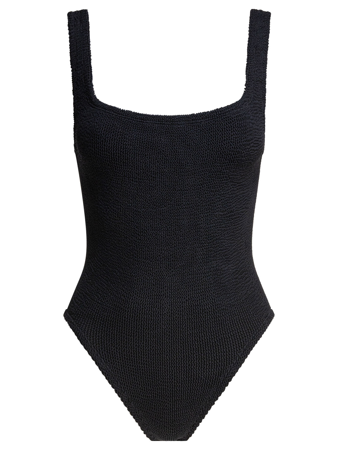 [Hunza G] Swimsuit SS26 SQUARE NECK SWIMCRINKLEBLACK