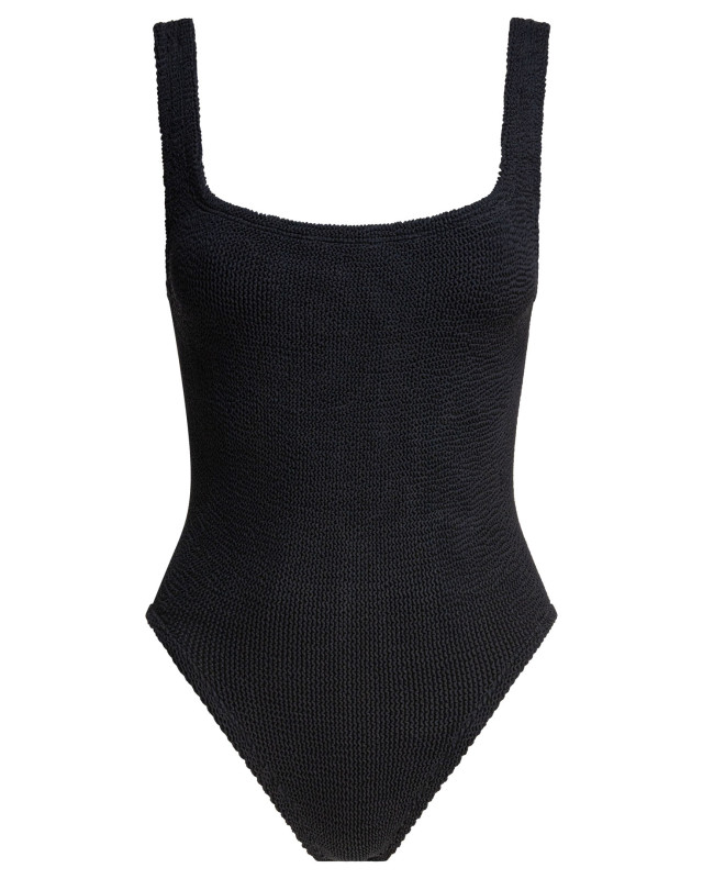 [Hunza G] Swimsuit SS26 SQUARE NECK SWIMCRINKLEBLACK