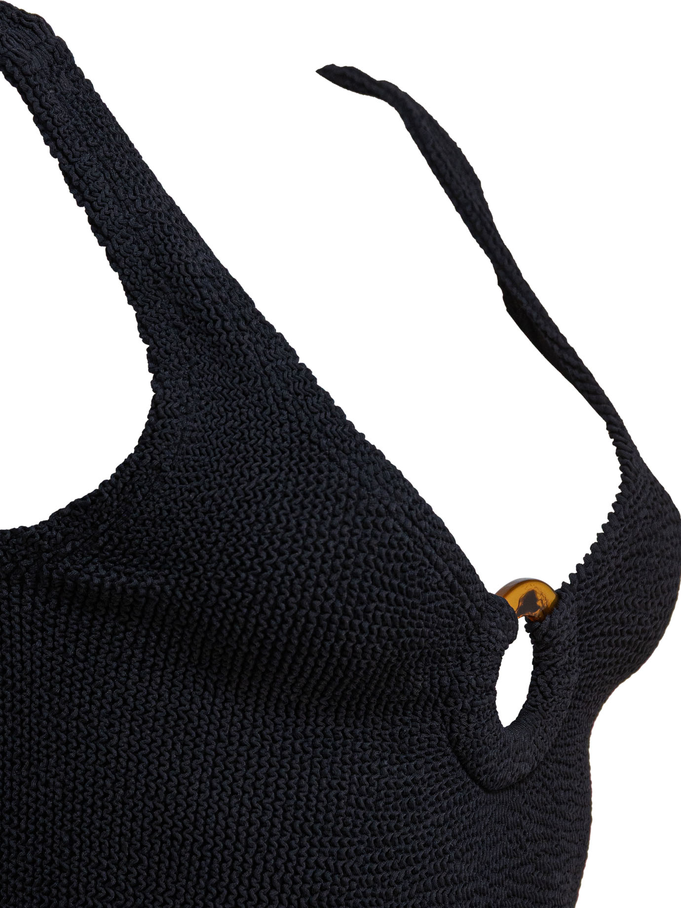 [Hunza G] Swimsuit SS26 CELINE SWIMCRINKLEBLACK