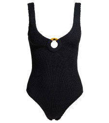 [Hunza G] Swimsuit SS26 CELINE SWIMCRINKLEBLACK