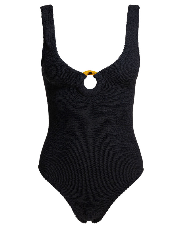 [Hunza G] Swimsuit SS26 CELINE SWIMCRINKLEBLACK