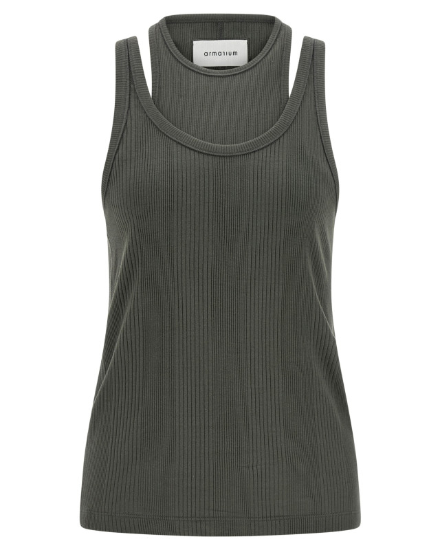 [Armarium] Tank top SS26 ARMTMT040JE05041ANTHRACITEGREY