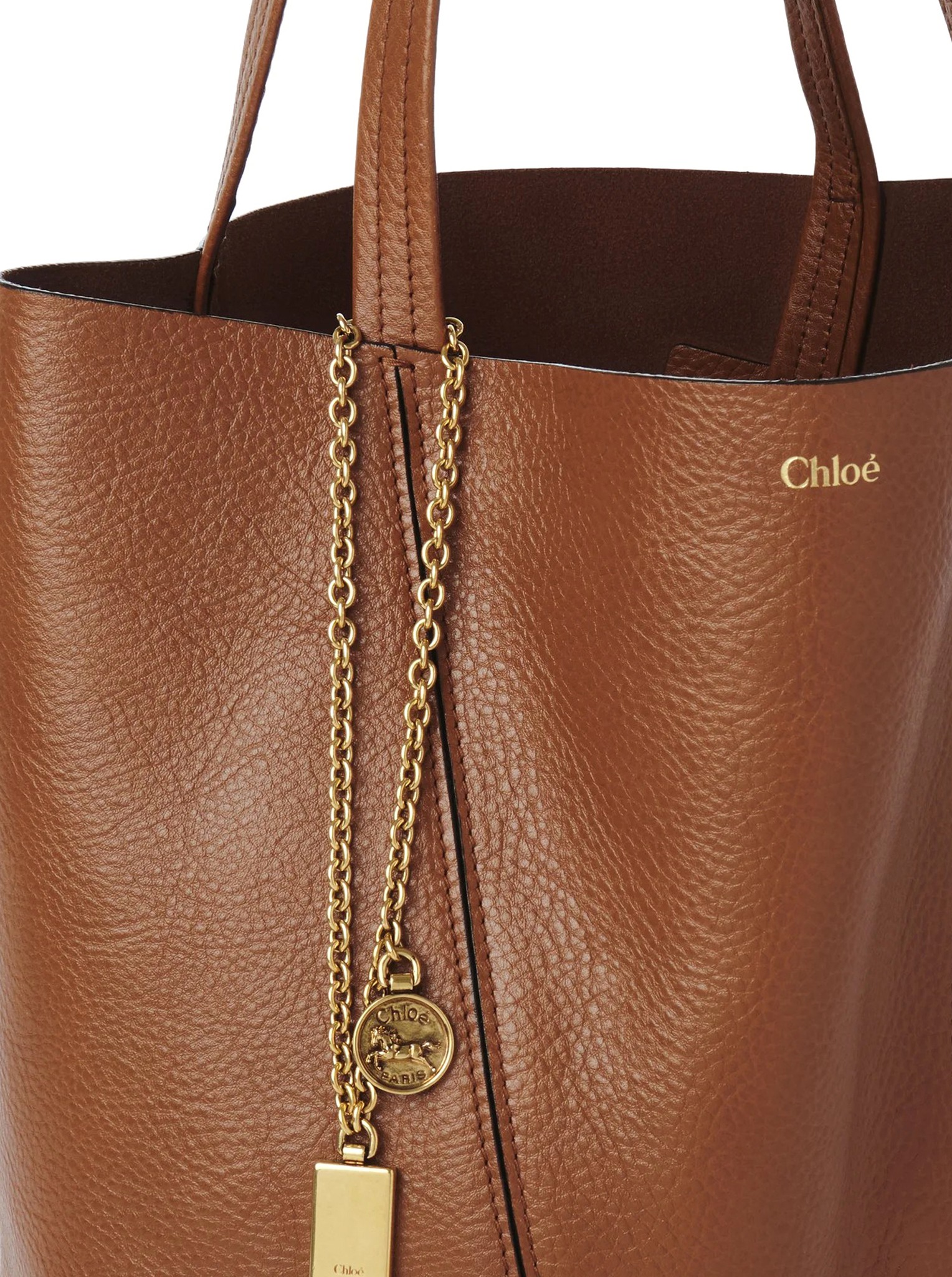 [Chloe] Tote bag FW26 CHC25SS811N8426M CLAY BROWN
