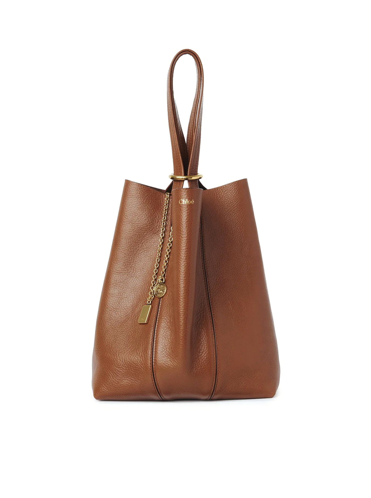[Chloe] Tote bag FW26 CHC25SS811N8426M CLAY BROWN
