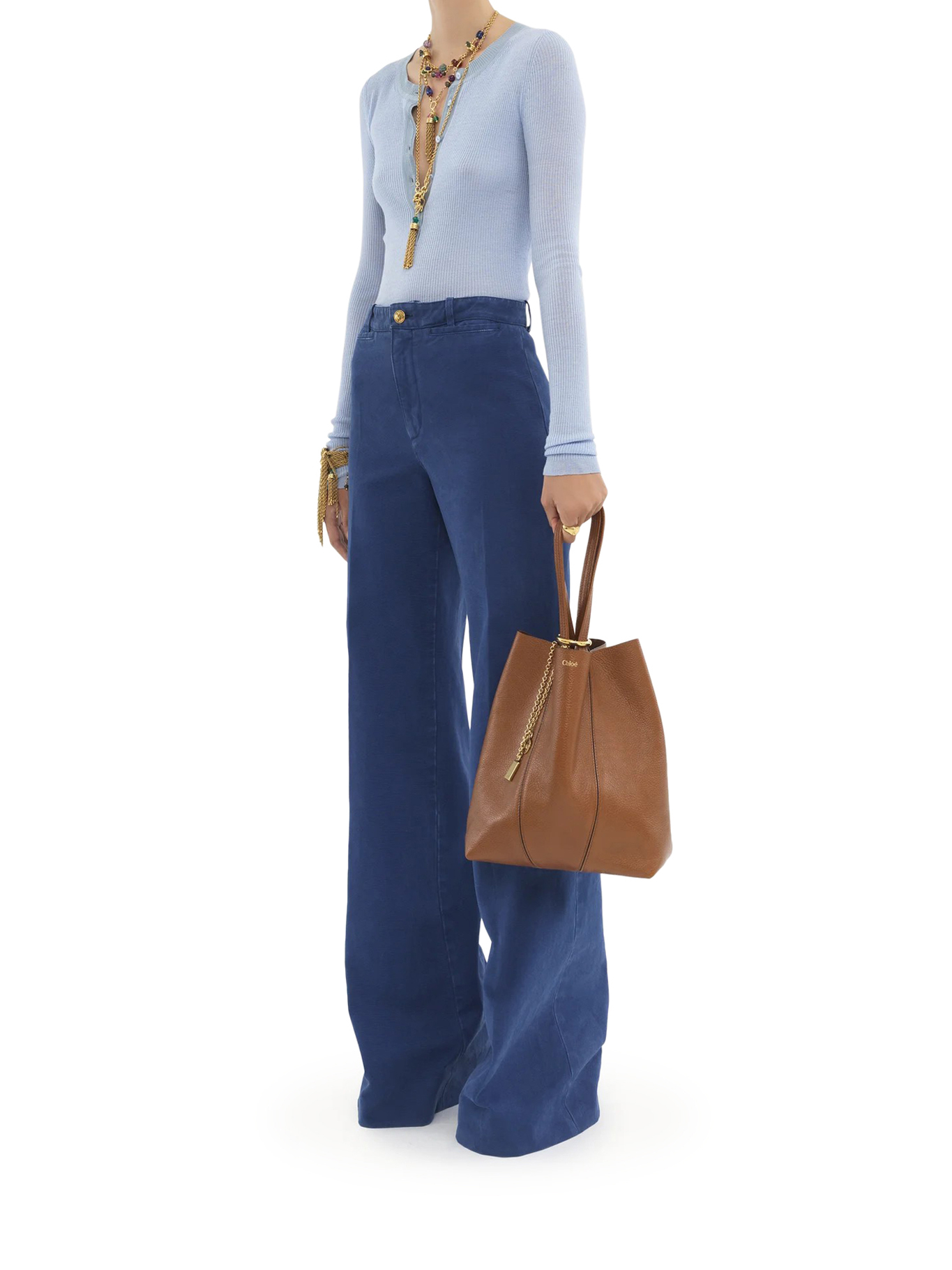 [Chloe] Tote bag FW26 CHC25SS811N8426M CLAY BROWN