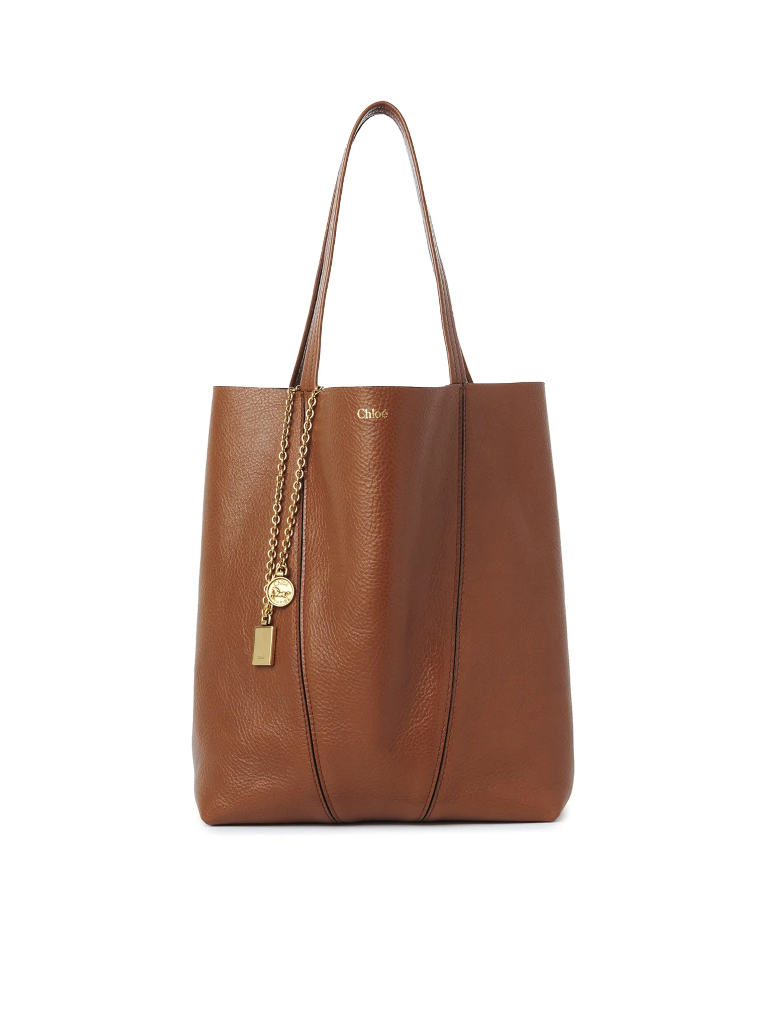 [Chloe] Tote bag FW26 CHC25SS811N8426M CLAY BROWN