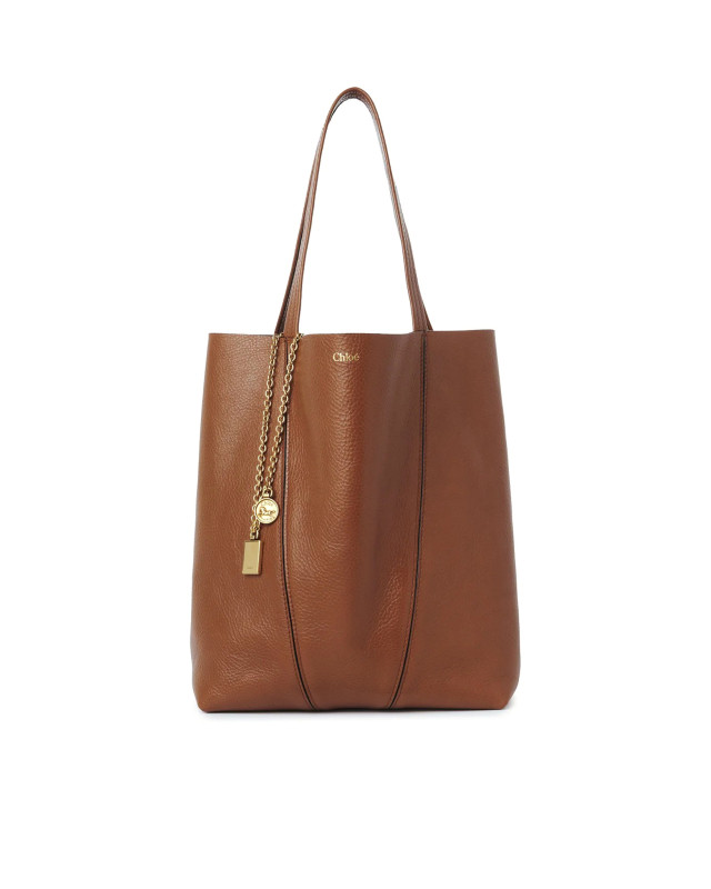 [Chloe] Tote bag FW26 CHC25SS811N8426M CLAY BROWN