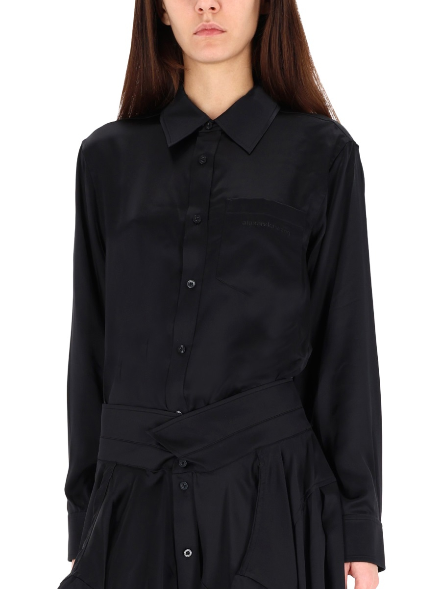 [ALEXANDERWANG.T] Long sleeve dress FW25 4WC4256872_001