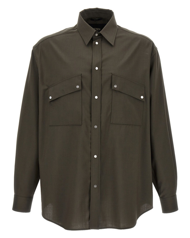[Fendi] Shirts Long Sleeve FW24 FW1319ASCHF03NT
