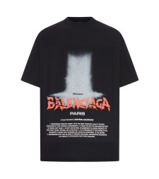 [Balenciaga] T-shirts Short Sleeve FW26 850345TUVO41000 BLACK