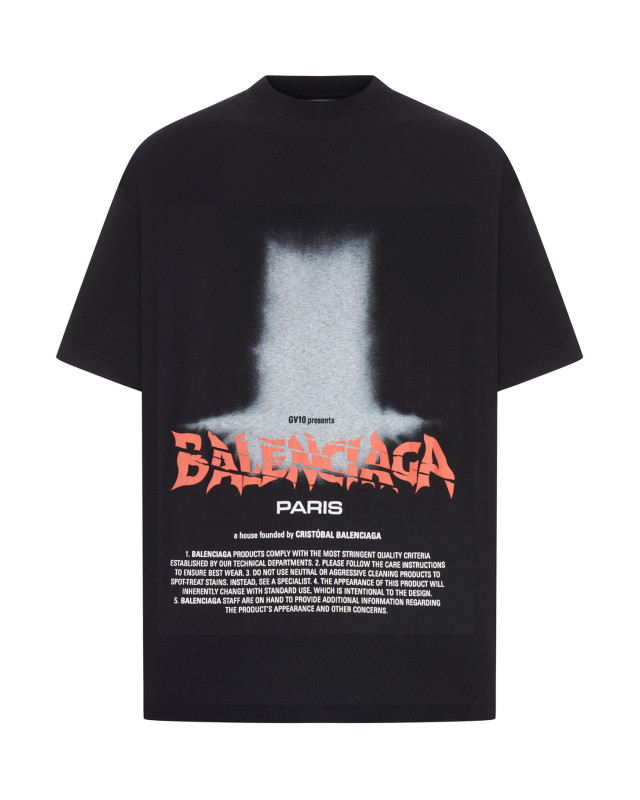[Balenciaga] T-shirts Short Sleeve FW26 850345TUVO41000 BLACK