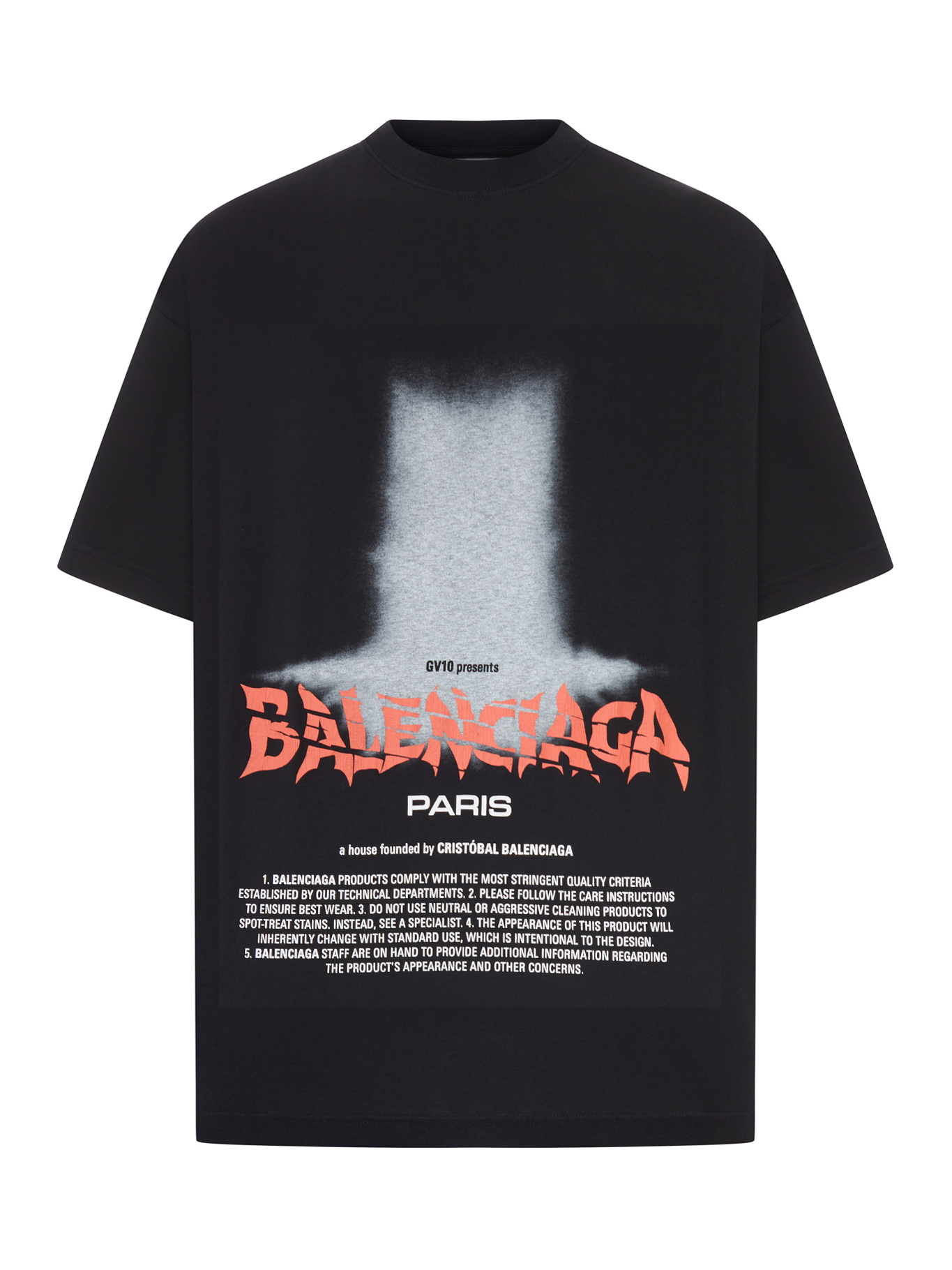 [Balenciaga] T-shirts Short Sleeve FW26 871733TUVO41000 BLACK