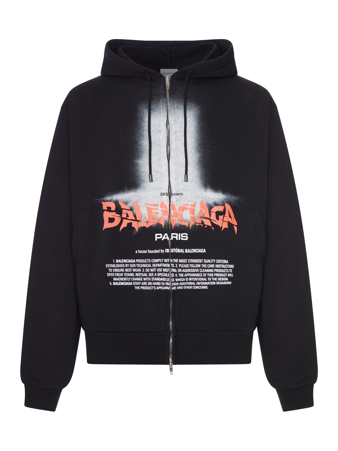 [Balenciaga] Hoodie FW26 850338TUVQ91000 BLACK