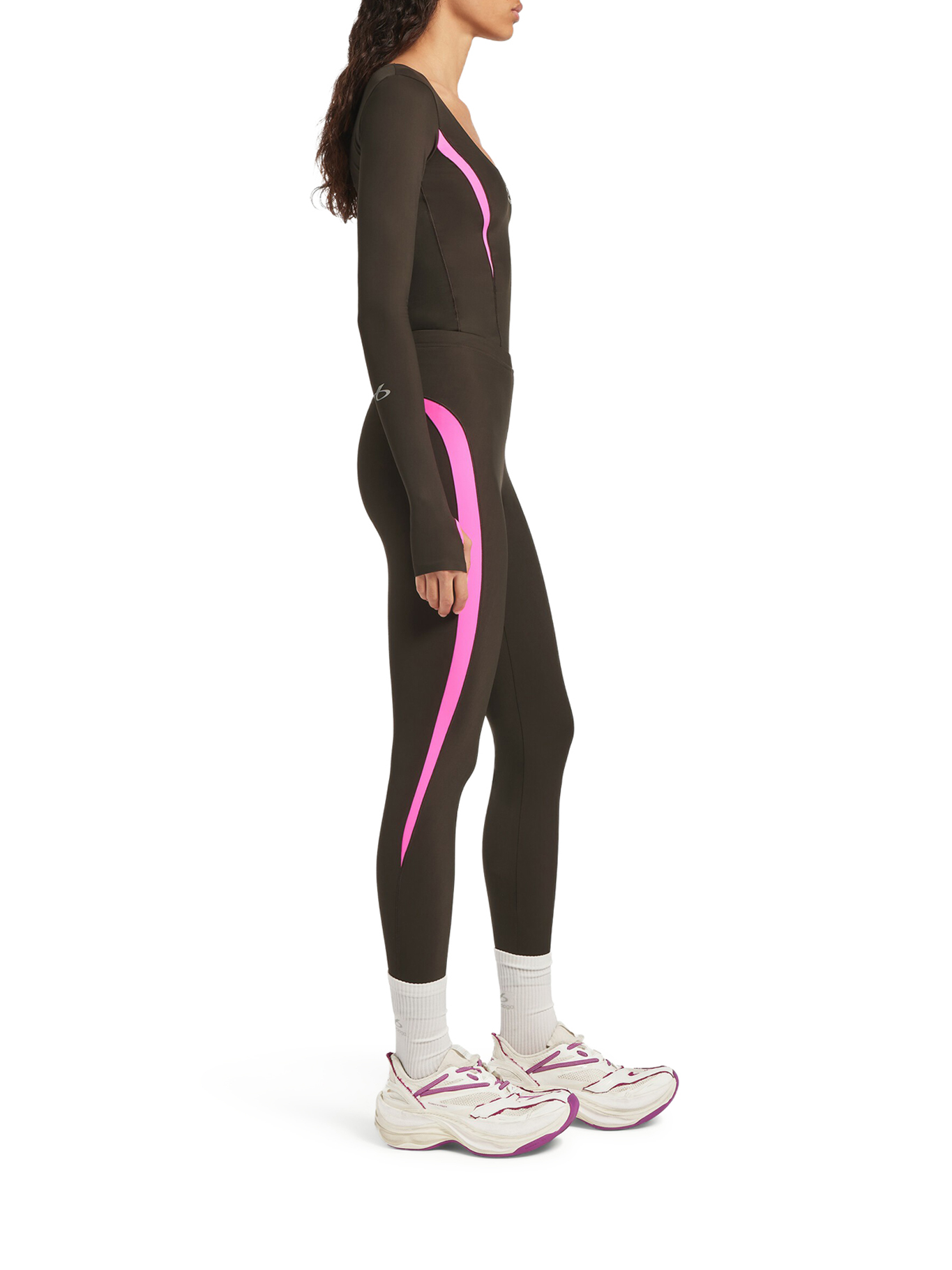 [Balenciaga] Leggings FW26 A0023WTUVN72866 KAKI BROWN FLUO PINK