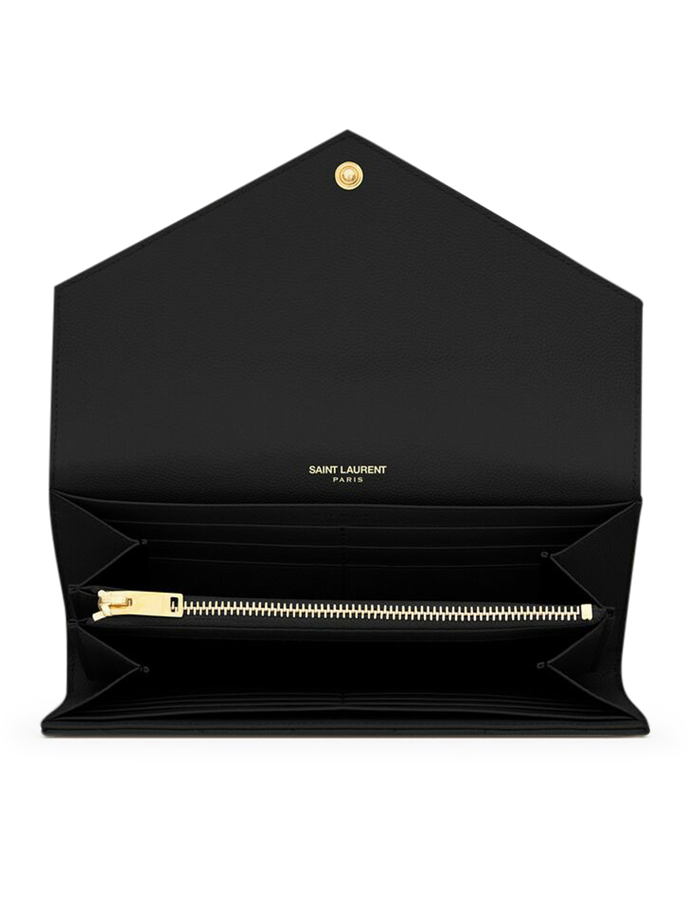 [Saint Laurent] Wallet FW26 372264BOW011000 BLACK