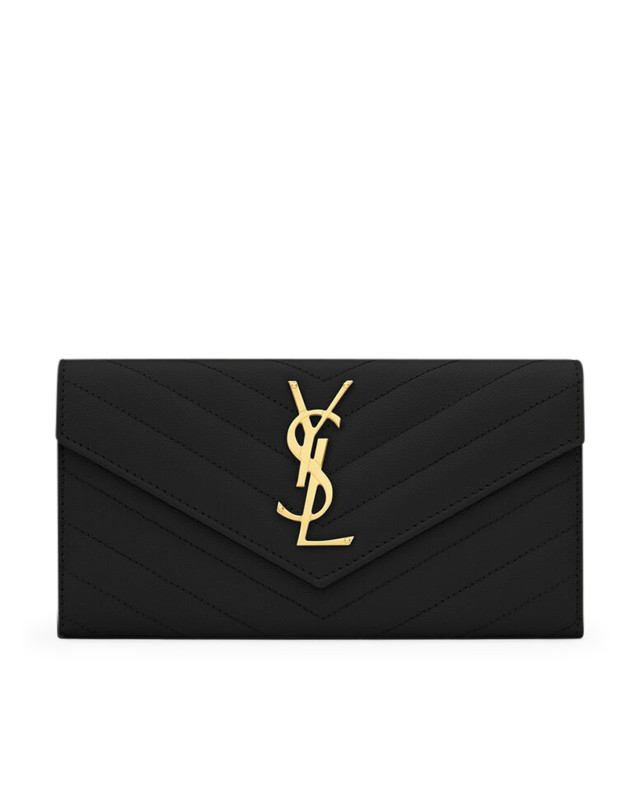 [Saint Laurent] Wallet FW26 372264BOW011000 BLACK
